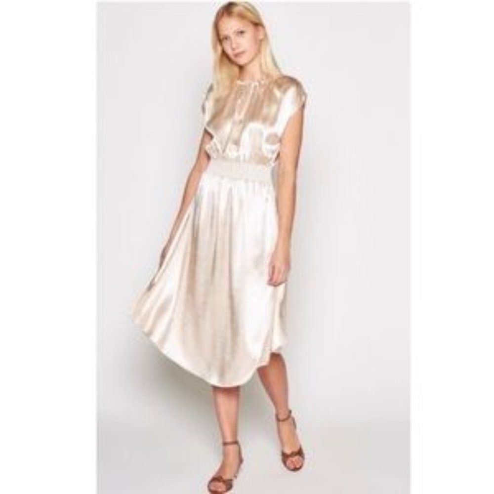 Joie Akala Dress in Peach Cream